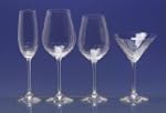Set decanter + 2 calici vino in crist...