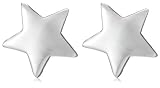Image of Silver Polished Star Stud Earrings