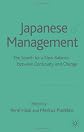 Japanese Management: In Search of a New Balance Between Contuity and Change