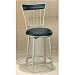 Kitchen & Housewares : Benson Swivel Bar Stool in Black (Metal/Black) (46H x 17W x 17D)