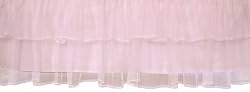 Tadpoles Triple Layer Tulle Crib Skirt in Pink