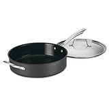 Cuisinart GreenGourmet Hard Anodized Eco-Friendly Non Stick 5.5 Quart Saute Pan with Helper Handle and Cover
