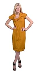 Cowl Neck Elastane/Silk/Viscose  Dress