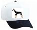 White Cap with pinscher, dog, doberman