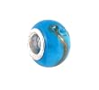 Pandora Style Charm Bead (Z25) Murano Style / Lampwork Glass (13mm x 9mm) (fits Troll too)