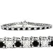 Joyería : 3.00CT BLACK & WHITE DIAMOND ROUND GENUINE TENNIS BRACELET 14K WHITE GOLD SALE
