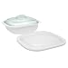 CorningWare SimplyLite 2-1/2-Quart Casserole with Glass and Plastic Lids