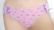 Adorable Hipster Bikini Panty "Bye Bye Paris" in Pink. Sizes SM-XL