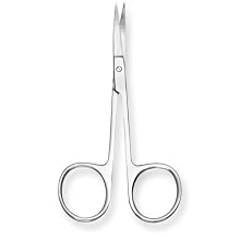 Stainless Steel Non Sterile Curved Iris Scissor, 4-1/2" Length, For Single Use(Pack of 100)