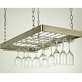 Rogar Hanging Wine Glass Rack – Bright Chrome