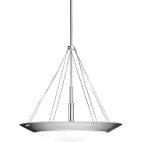 Perforated Brushed Nickel Chandelier