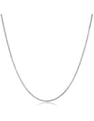 14k Gold 1mm Diamond-Cut Wheat Chain Necklace