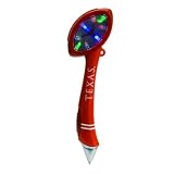 Pack of 2 NCAA Texas Longhorns Light-Up Mirrored Football Office Pens 6"