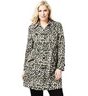 Plus Easycare Shower Resistant Animal Print Belted Mac
