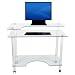 Michael Glass Computer / Writing Desk with Casters