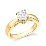 0.25 Carat VS2 - GIA Certified Diamond Solitaire Engagement Ring on 14k White Gold