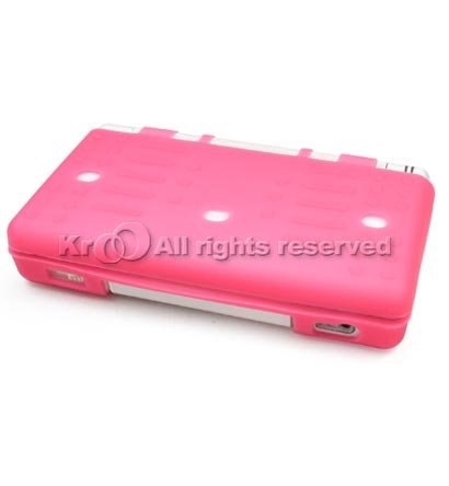 PREMIUM Hot Pink Silicone Skin Cover Protective for Nintendo DS Lite