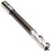Niagara Cutter AL337 High Speed Steel (HSS) Square Nose End Mills, Long Length, Long Reach, Inch, Weldon Shank, Uncoated (Bright) Finish, Roughing and Finishing Cut, 37 Degree Helix, For Use With Aluminum