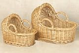 A Decorative Baby Bassinet Baskets Set of 2