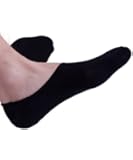 No Show Socks For Men By Stomper Joe, 3 Pack, Quality Cotton, Lge Silicon Heel Grip