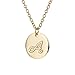HUAN XUN Stainless Steel Initial Necklace Best Friend Necklaces for Girls, 16