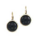 14k Gold Black Onyx Earrings