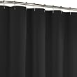 Maytex Fabric Shower Curtain Liner, Black