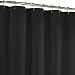 Maytex Fabric Shower Curtain Liner, Black