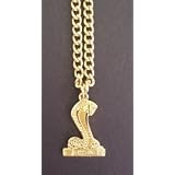 Shelby Snake/Cobra Gold Charm on 20" Chain