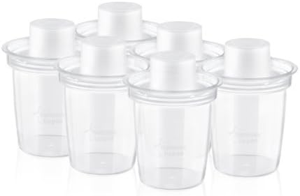 Tommee Tippee Closer to Nature Mllk Powder Dispensers (6-Pack) Model: 431362 (Newborn, Child, Infant)