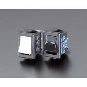 【クリックで詳細表示】125V/12A[白]ロッカスィッチ