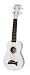 Kala Makala MK-SD/PW Dolphin Bridge Soprano Ukulele, Pearl White