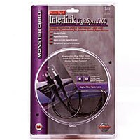 Monster Cable ILS100-2M Interlink LightSpeed 100 High-Performance Digital Fiber-Optic Cable, Toslink-to-Toslink (2 Meters)