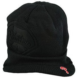 MLB Men's Philadelphia Phillies Mcphee Visor Knit (Black, One Size)