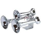 CHROME Truck Air Horn VERY LOUD!! by Roadmaster