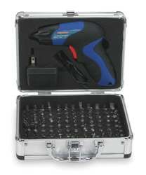 Westward 2WCE9 Cordless Screwdriver Kit , 3.6V, Lithium