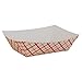 SCT Paper Food Baskets, Red/White, 1/2 lb Capacity - 1000 Baskets/Carton (1 Carton)