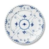 Blue Fluted Full Lace Buffet / Dinner Plate