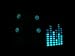 DJ LED Flashing Sound Activated Green Equalizer E-Q Raver Light Up Disco Hat Cap
