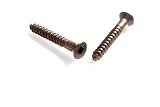 Silicone Bronze Flat Head Wood Screw Square Drive #6