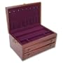 Reed & Barton Regal Mahogany Jewelry Box
