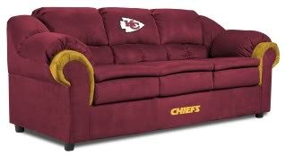 Home Team NFL Kansas City Chiefs Pub Sofa