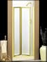 Basco Bi Fold Shower Door 1100-9-CA-GD. 67''x31 1/2"-32 1/2", Cascade Glass, Gold, Glass