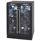 Dual Chamber Wine Cellar (Black) (23.5W x 23.5D x 33.4H)
