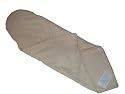 SwaddleKeeper Organic Cotton Flannel Swaddling Blanket with Newborn Head Support - Off-White