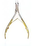 ZZZRT Stainless Steel Cuticle Nipper Cutter Nail Art Clipper + Free Protective Cover