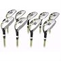 Forgan F3i Hybrid Iron Golf Club Set 3-SW Mens LEFTY STIFF Flex STEEL