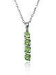 Sterling Silver Peridot Pendant, 18"