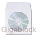 2000 pcs CD DVD White Paper Sleeves with Flap and Clear Window Envelopes