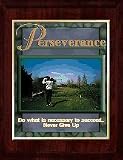 Perseverance (Golf) 10 x 13 Plaque with 8 x 10 Gold Plate and Image